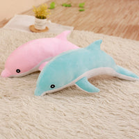 Cute Soft Pink Dolphin Plush Toy Stuffed Animals Sofa Pillow Cushion