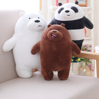 Cartoon Bear Plush Toy Soft Stuffed Animal Bear Panda Doll Pillow