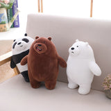 Cartoon Bear Plush Toy Soft Stuffed Animal Bear Panda Doll Pillow