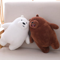 Cartoon Bear Plush Toy Soft Stuffed Animal Bear Panda Doll Pillow