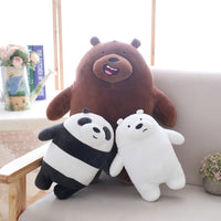 Cartoon Bear Plush Toy Soft Stuffed Animal Bear Panda Doll Pillow