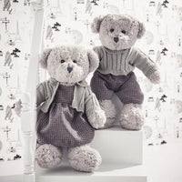 Plush Teddy Bear In Sweater Super Cute Bear Doll Stuffed Kids Toy