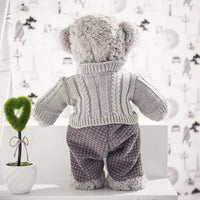 Plush Teddy Bear In Sweater Super Cute Bear Doll Stuffed Kids Toy