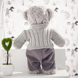 Plush Teddy Bear In Sweater Super Cute Bear Doll Stuffed Kids Toy