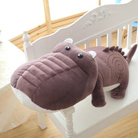 Giant Stuffed Pink Crocodile Animal Toy Kids Bedding Toy Plush Pillow