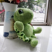 Realistic Stuffed Animals Super Cute Green Big Eyes Stuffed Turtles