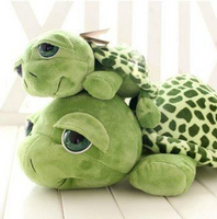 Realistic Stuffed Animals Super Cute Green Big Eyes Stuffed Turtles
