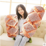 Giant Stuffed Bread Pillow Soft Plush Food Cushion Christmas Gift