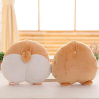Cartoon Corgi Dog Butt Plush Toy Cushion Cute Animal Hand Warm