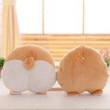 Cartoon Corgi Dog Butt Plush Toy Cushion Cute Animal Hand Warm