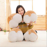Cartoon Corgi Dog Butt Plush Toy Cushion Cute Animal Hand Warm