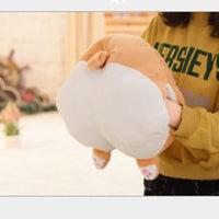 Cartoon Corgi Dog Butt Plush Toy Cushion Cute Animal Hand Warm