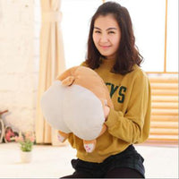 Cartoon Corgi Dog Butt Plush Toy Cushion Cute Animal Hand Warm