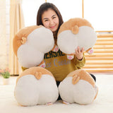 Cartoon Corgi Dog Butt Plush Toy Cushion Cute Animal Hand Warm