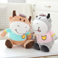Kawaii Cattle Plush Dolls Soft stuffed Animal Cow Toys for Kids