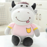 Kawaii Cattle Plush Dolls Soft stuffed Animal Cow Toys for Kids