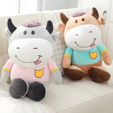 Kawaii Cattle Plush Dolls Soft stuffed Animal Cow Toys for Kids