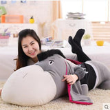 Giant Cute Stuffed Donkey Pillow Super Soft Plush Animal Cushion