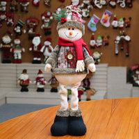Decorations for Christmas Soft Santa Claus Toy for Kids Cute Snowman