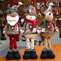 Decorations for Christmas Soft Santa Claus Toy for Kids Cute Snowman