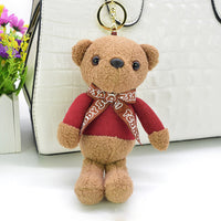 Cute Stuffed Teddy Bear Key-chain Doll Gifts for Girlfriend Plush Toy