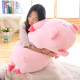 Cartoon Pink Pig Plush Toys Soft Stuffed Fat Pig Pillow Cushion Doll