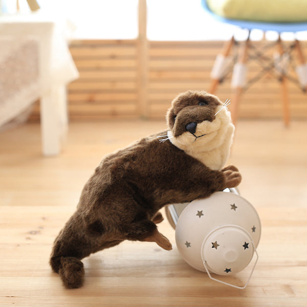 Simulation Otter Plush Toys Soft Stuffed Animals Kids Toys
