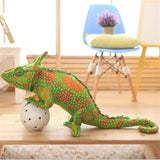 Large Cute Green Chameleon Doll Soft Plush Lizard Pillow Kids Gifts