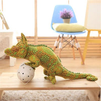 Large Cute Green Chameleon Doll Soft Plush Lizard Pillow Kids Gifts