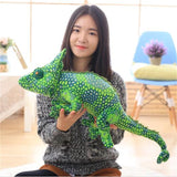 Large Cute Green Chameleon Doll Soft Plush Lizard Pillow Kids Gifts
