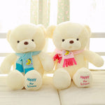Soft White Color Stuffed Teddy Bear Toy Plush Animal Doll Kids Pillow