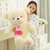Soft White Color Stuffed Teddy Bear Toy Plush Animal Doll Kids Pillow