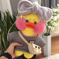 Cute Plush Dressed Up Duck Doll Cartoon Soft Duck Stuffed Animal Toy