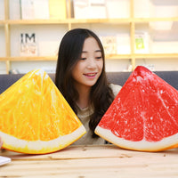 Simulation Stuffed Watermelon Kiwi Fruit Orange Cushion Plush Toy