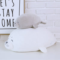 Cute Soft Stuffed Animal Doll Seal Plush Toy Baby Sleeping Pillow