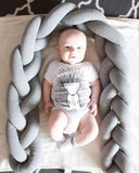 Handmade Danish Knotted Ball Pillow Weaving Strip Baby Sleep Cushion
