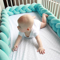 Handmade Danish Knotted Ball Pillow Weaving Strip Baby Sleep Cushion