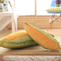 3D Vegetable Plush Toy Soft Stuffed Yellow Corn Pillow Sofa Cushion