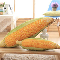 3D Vegetable Plush Toy Soft Stuffed Yellow Corn Pillow Sofa Cushion