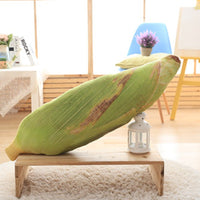 3D Vegetable Plush Toy Soft Stuffed Yellow Corn Pillow Sofa Cushion