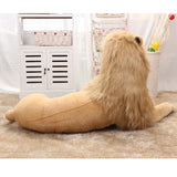 Giant Realistic Stuffed Lion Toy Soft Plush Animal Pillow Kids Gift