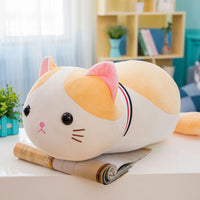 70cm Lying Cat Plush Toys Stuffed Cute Emoji Cat Doll