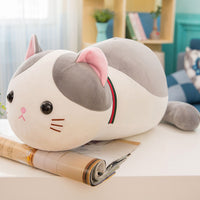 70cm Lying Cat Plush Toys Stuffed Cute Emoji Cat Doll