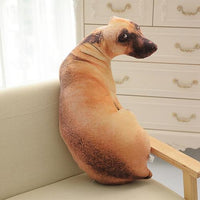 50cm Cute Simulation Dog Plush Toy 3D Printing Stuffed Animal pillow