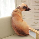 50cm Cute Simulation Dog Plush Toy 3D Printing Stuffed Animal pillow