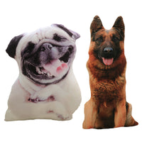 50cm Cute Simulation Dog Plush Toy 3D Printing Stuffed Animal pillow