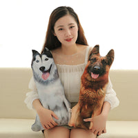 50cm Cute Simulation Dog Plush Toy 3D Printing Stuffed Animal pillow