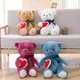 Soft Stuffed Bear Plush Toys Teddy Bear Doll with Big Heart for Girls