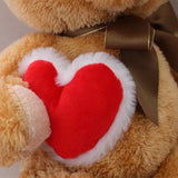 Soft Stuffed Bear Plush Toys Teddy Bear Doll with Big Heart for Girls