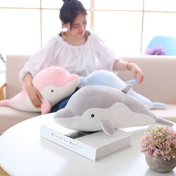 Soft Dolphin Plush Toys Dolls Stuffed Cotton Animal Pillow